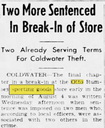 Ottos Sporting Goods - Oct 27 1949 Break-In (newer photo)